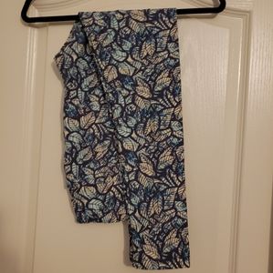 Blue leaf leggings